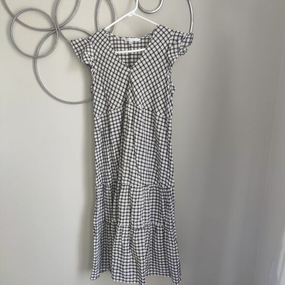 The Nines by HATCH Checked Midi Dress - Picture 1 of 6